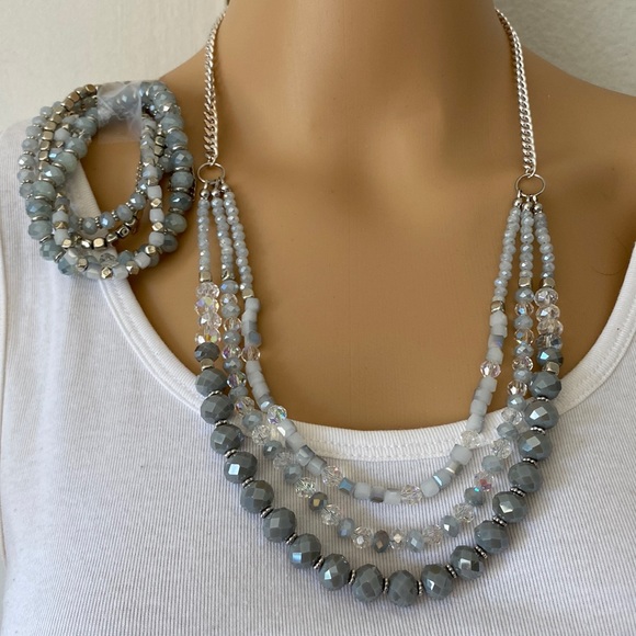 Handmade-Only Fantasy. Set of 3 necklaces. - Picture 2 of 4